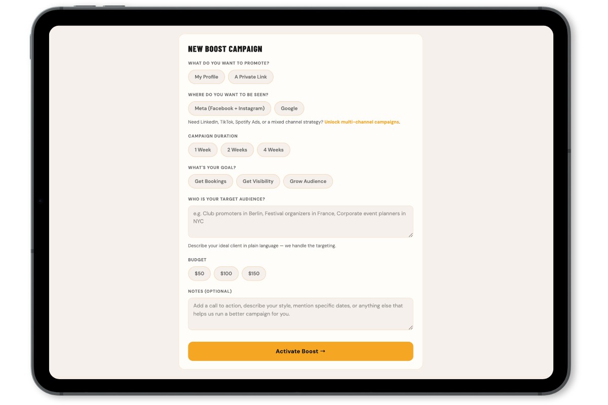 SQRZ booking wallet
